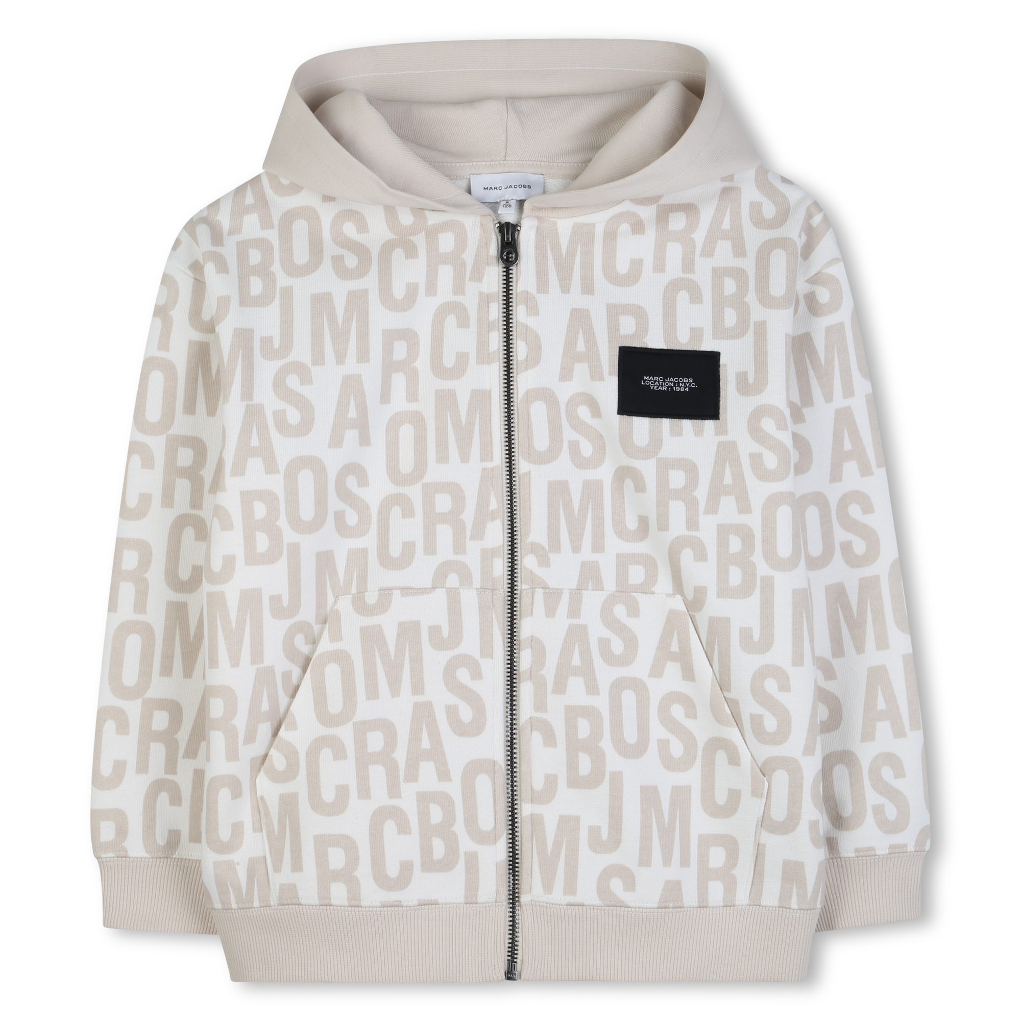 Marc Jacobs - Sweat Zippé À Capuche - Ivoire Pastel - Garçon - 12 Ans Marc Jacobs - Sweat Zippé À Capuche - Ivoire Pastel - Garçon - 12 Ans