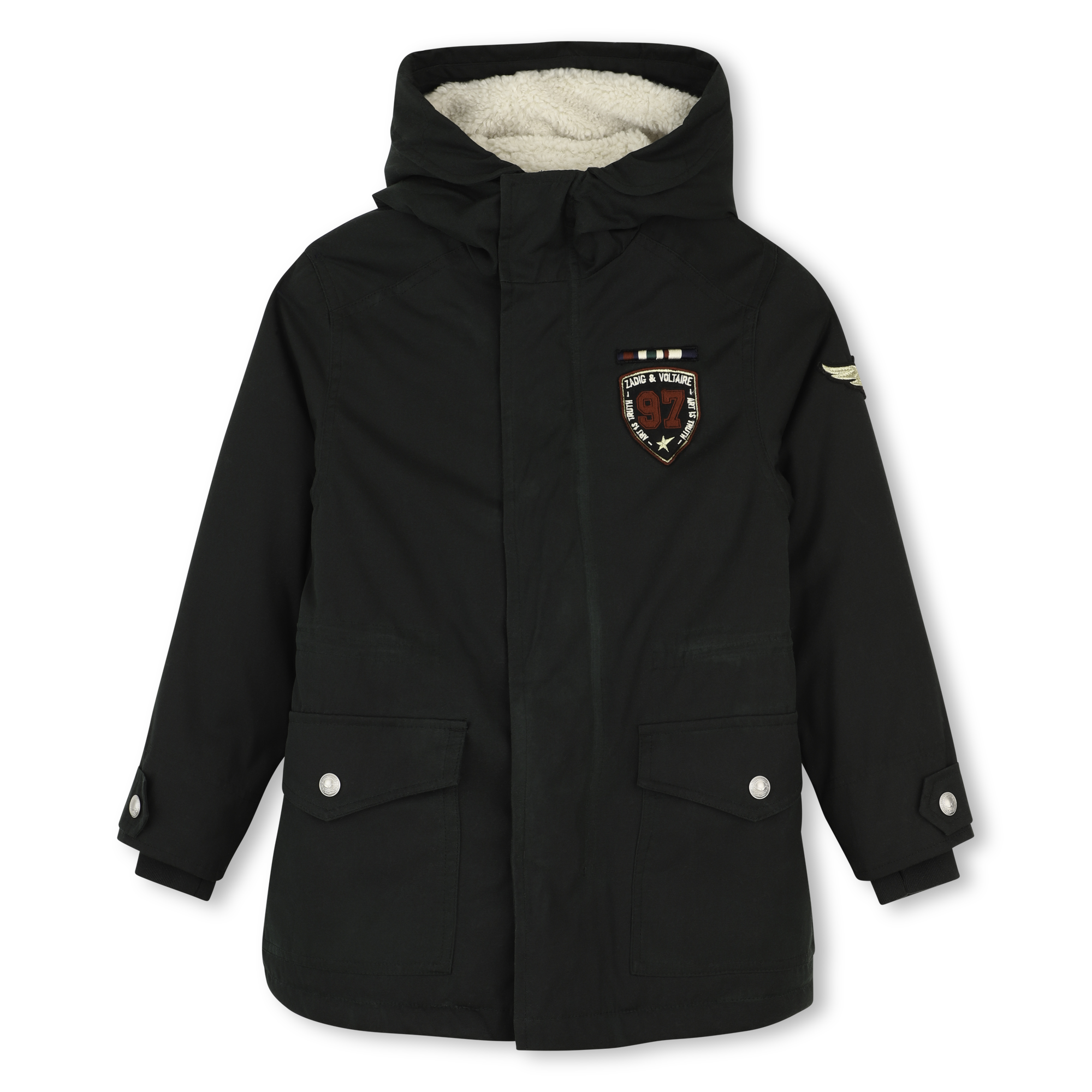 Zadig & Voltaire - Parka À Capuche - Gloom - Garçon - 16 Ans