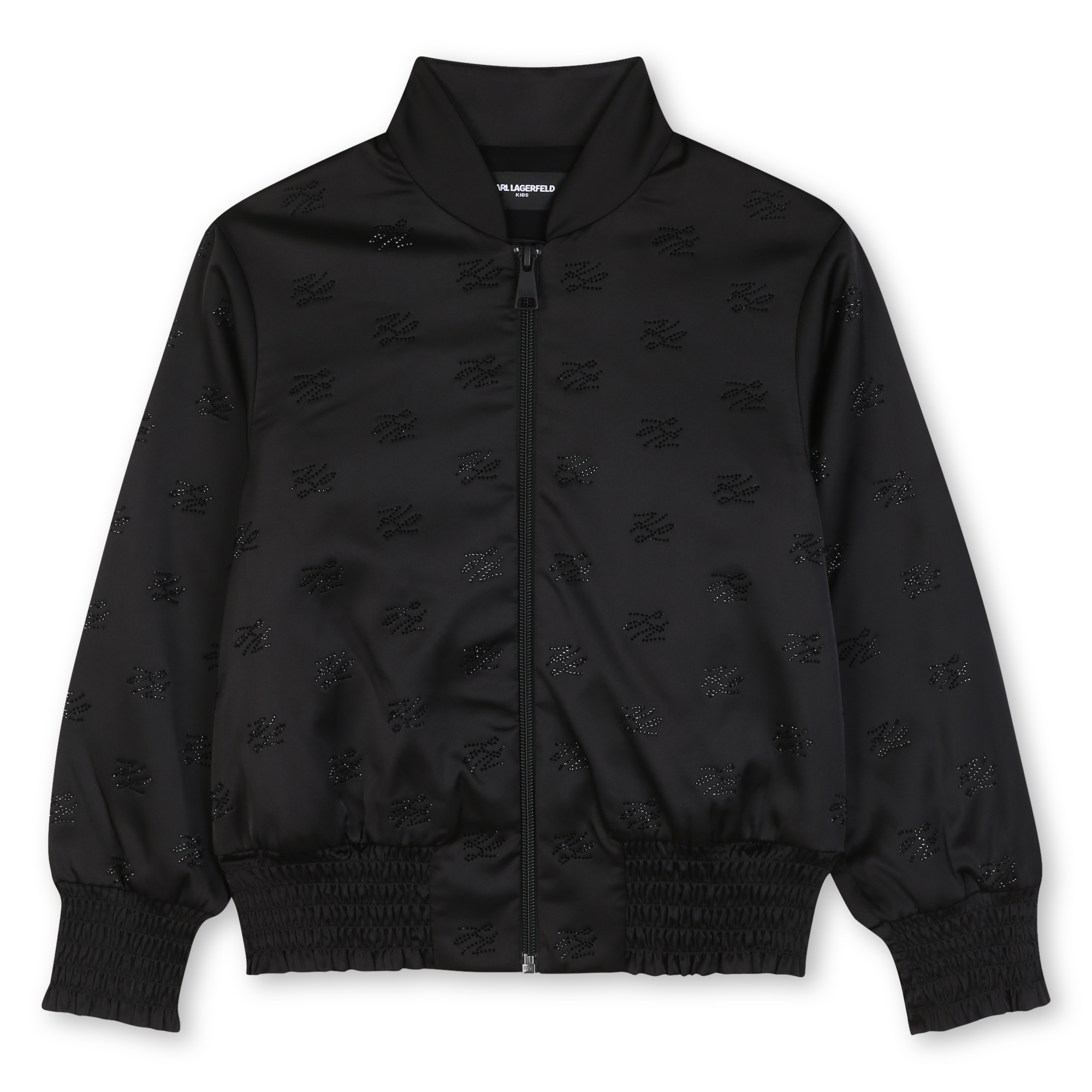 Karl Lagerfeld Kids - Cardigan En Satin - Black - Fille - 5 Ans