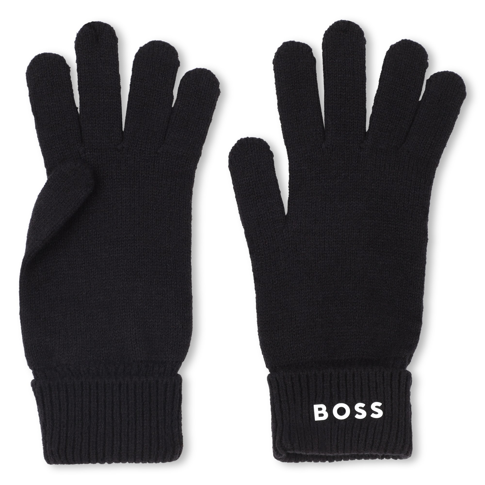Boss - Gant Tricot En Jersey - Black - Garçon - Taille T3