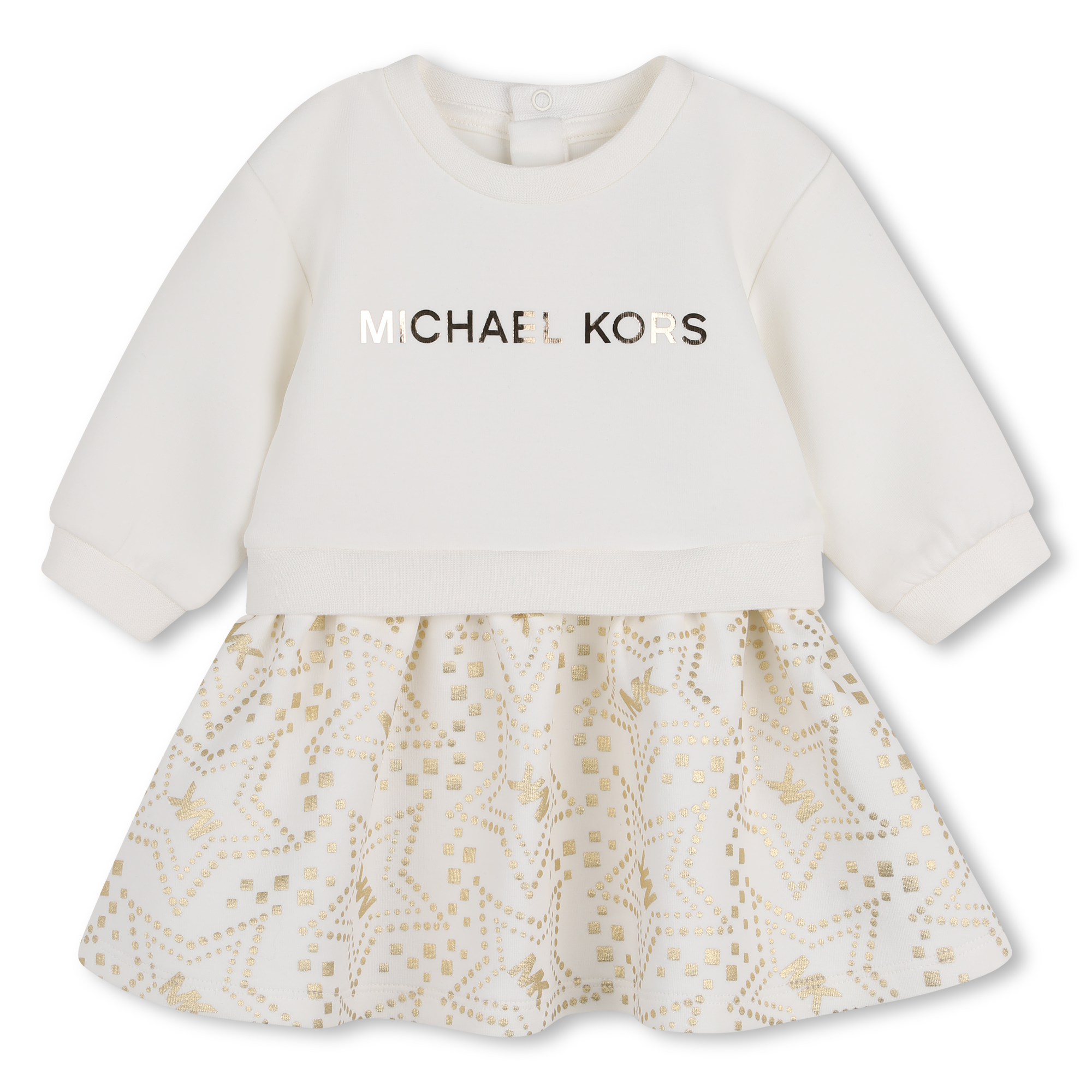 Michael Kors - Robe Manches Longues - Offwhite - Fille - 12 Mois