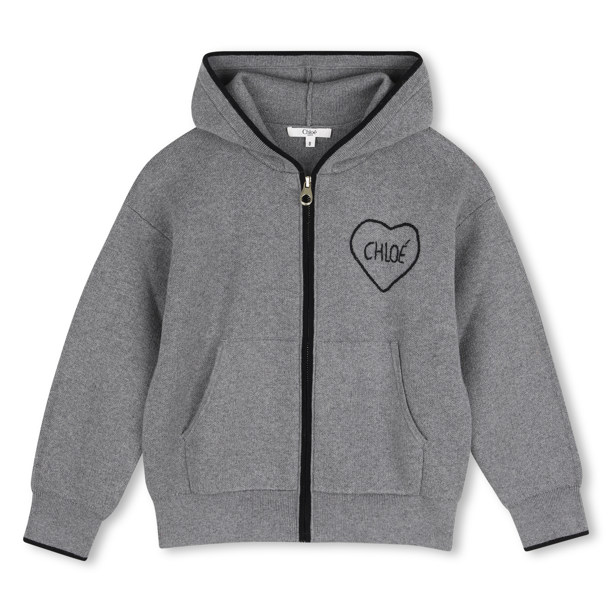 Chloe - Cardigan En Tricot - Gris Chine - Fille - 6 Ans