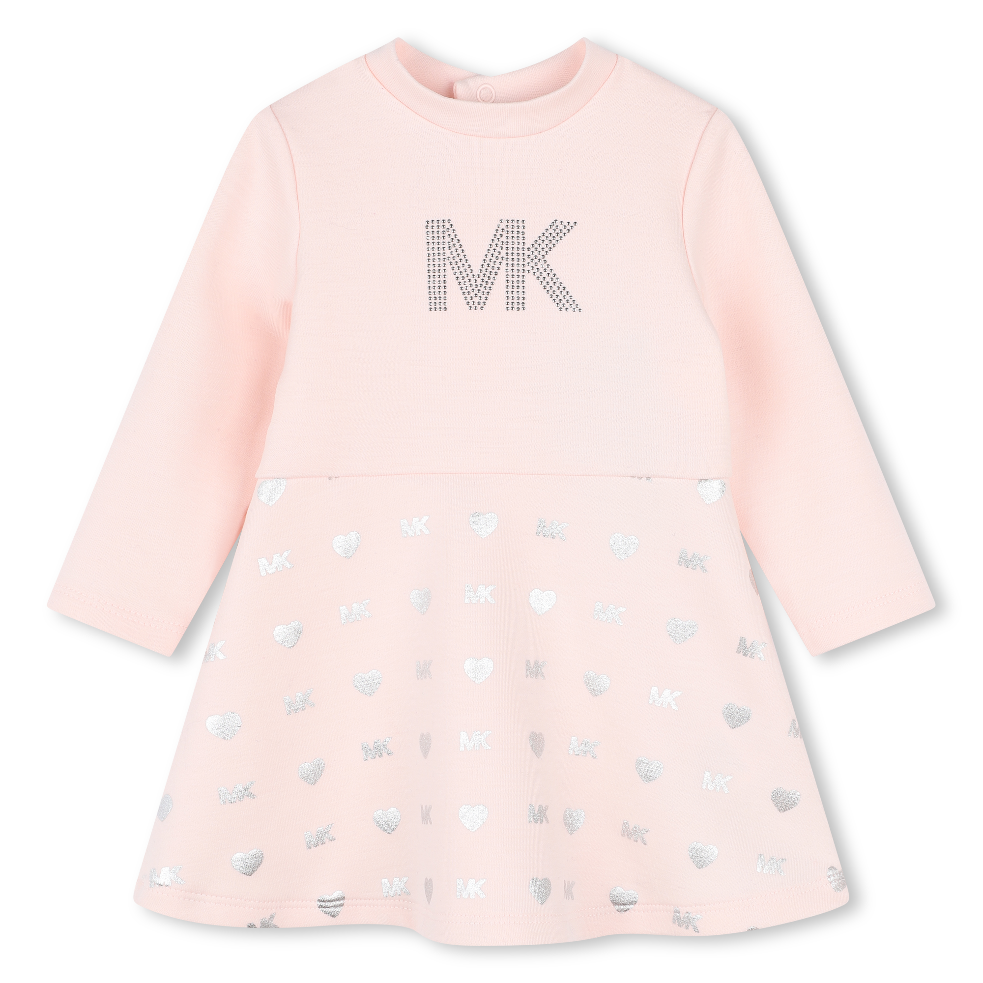 Michael+Kors+-+Robe+Manches+Longues+Cloutee+-+Fille+-+Taille+2+ans+-+Rose+-+Kids+Around