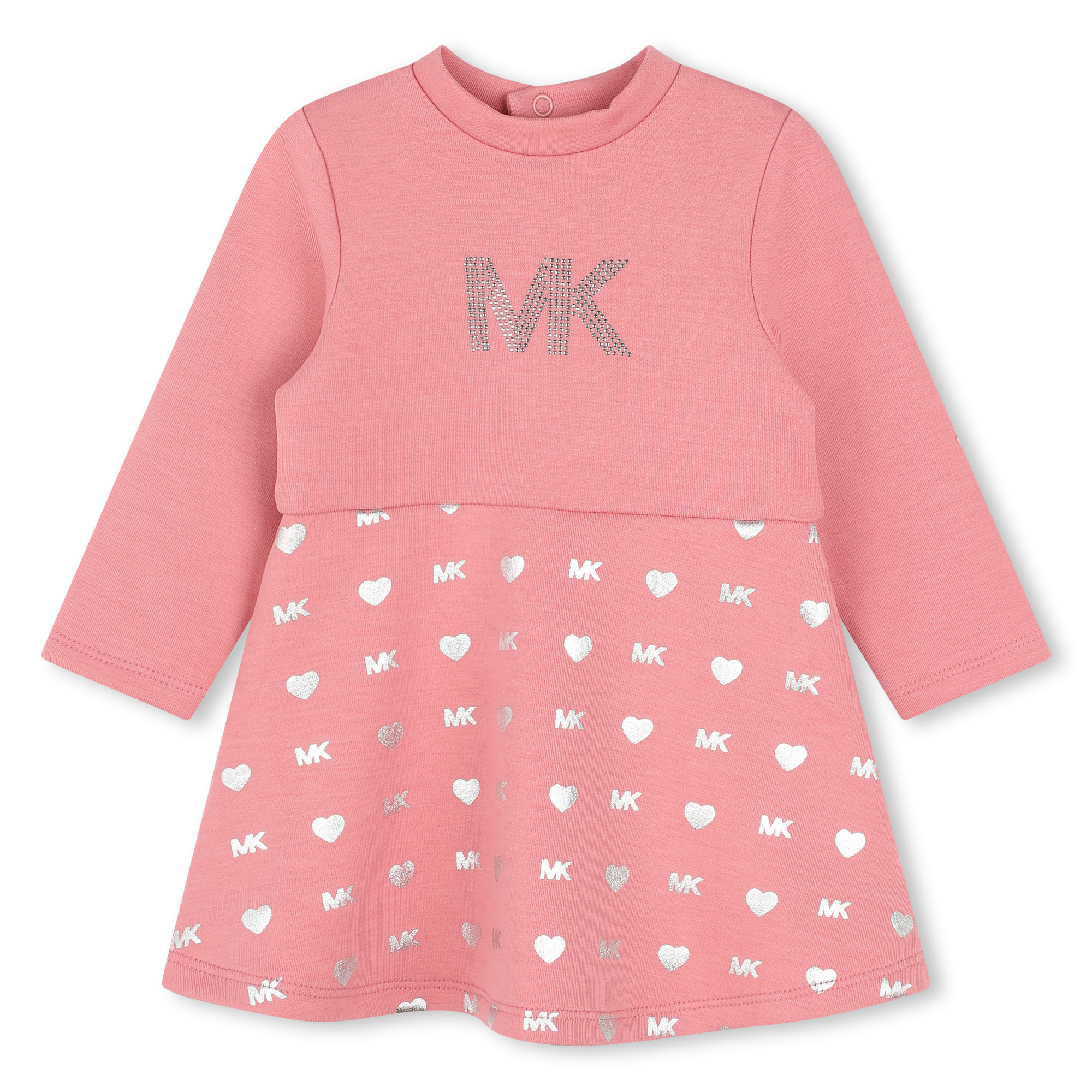 Michael+Kors+-+Robe+Manches+Longues+Cloutee+-+Fille+-+Taille+2+ans+-+Petale+-+Kids+Around