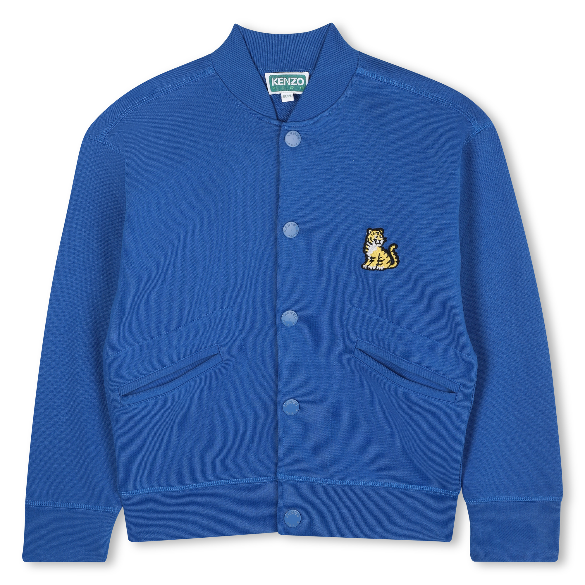 Kenzo Kids - Cardigan Avec Fermeture Boutonnée - Bleu Royal - Garçon - 4 Ans