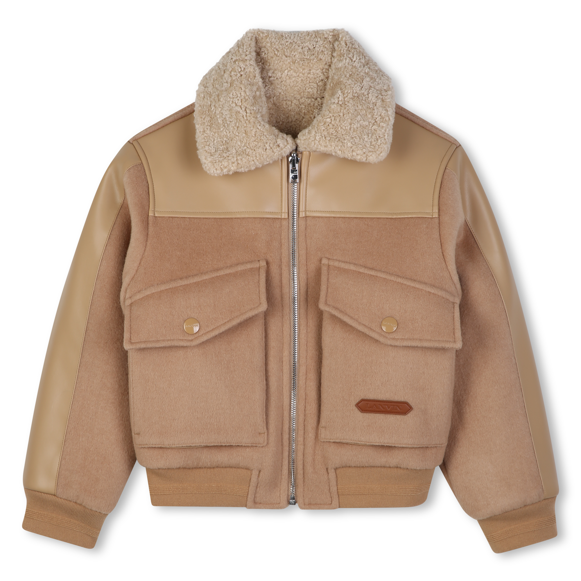 Lanvin - Blouson Réversible - Pain D'epice - Garçon - 4 Ans Lanvin - Blouson Réversible - Pain D'epice - Garçon - 4 Ans