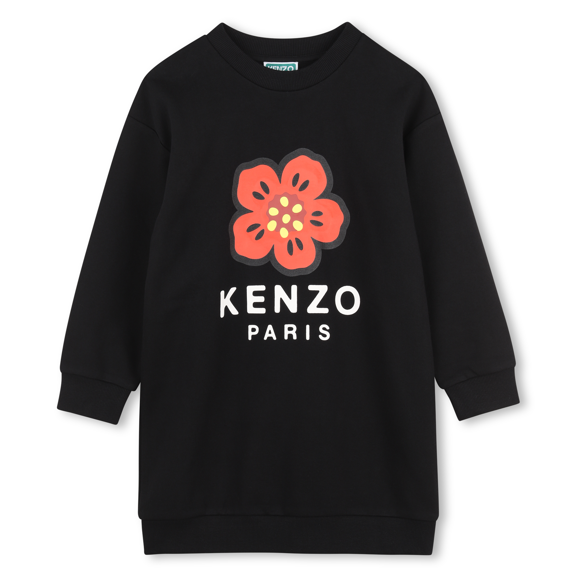 Kenzo Kids - Robe Sweat-shirt-shirt - Black - Fille - 2 Ans Kenzo Kids - Robe Sweat-shirt-shirt - Black - Fille - 2 Ans