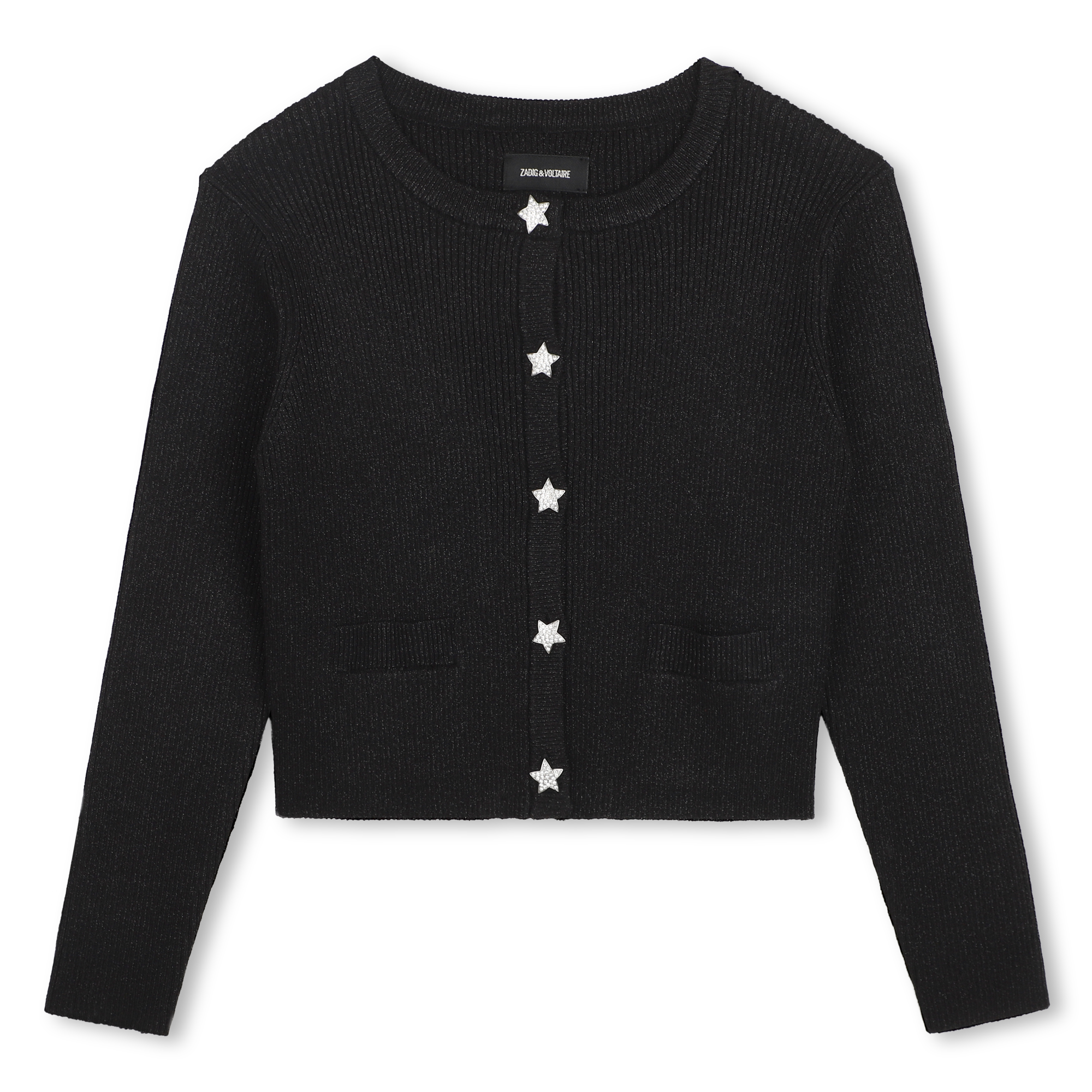 Zadig & Voltaire - Cardigan En Tricot - Black - Fille - 12 Ans