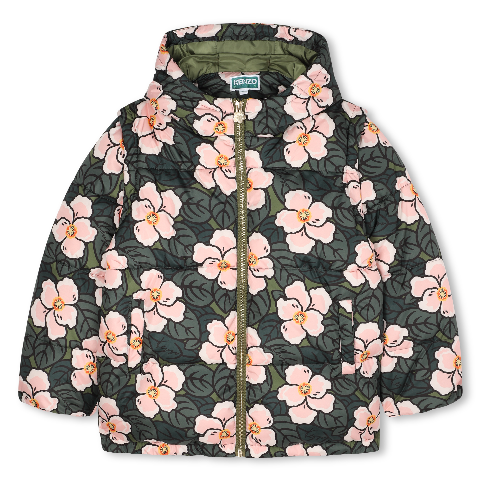 Kenzo Kids - Doudoune Avec Manches Amovibles - Fille - Taille 2 ans - Pale Blush - Kids Around