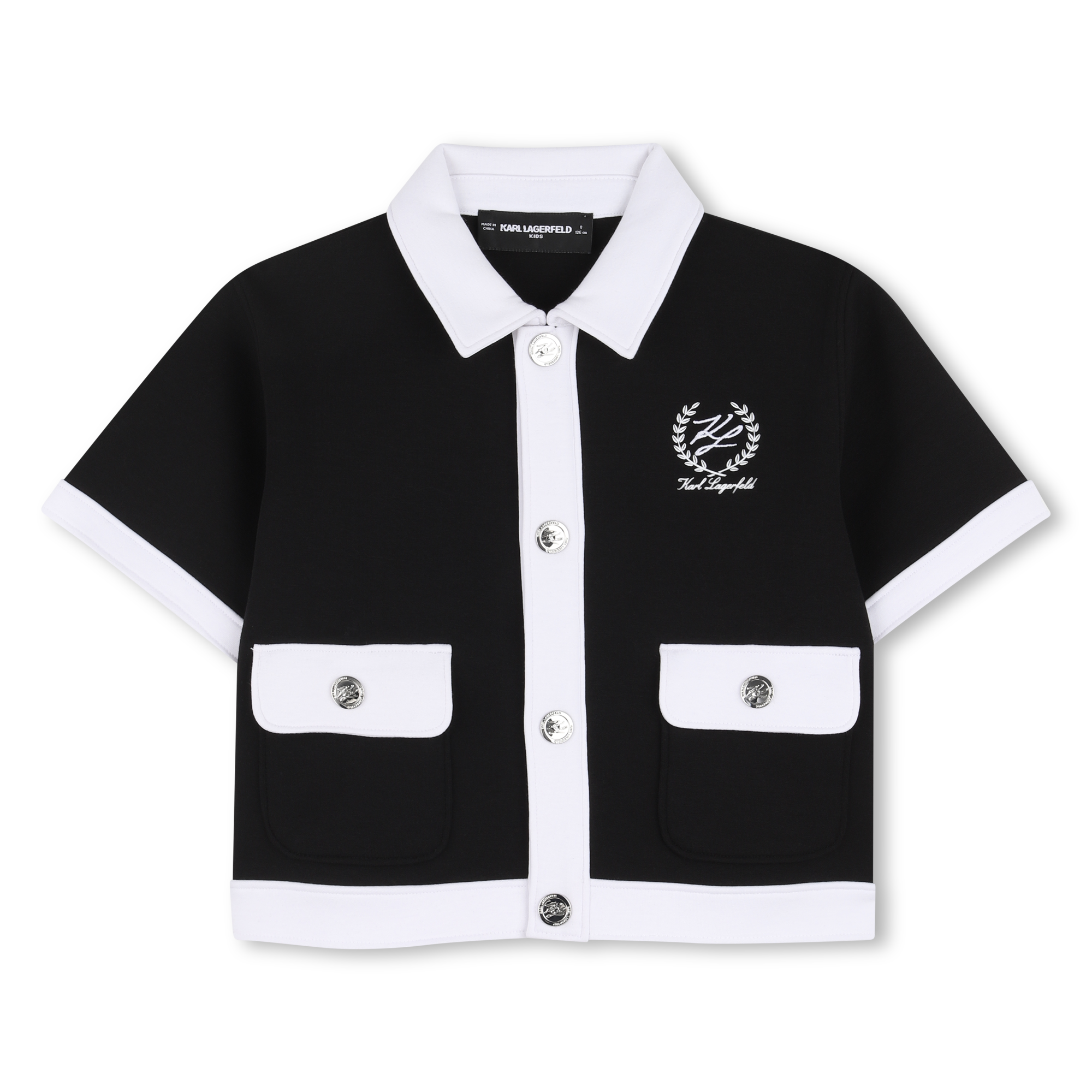 Karl Lagerfeld Kids - Gilet Manches Courtes - Black - Fille - 6 Ans