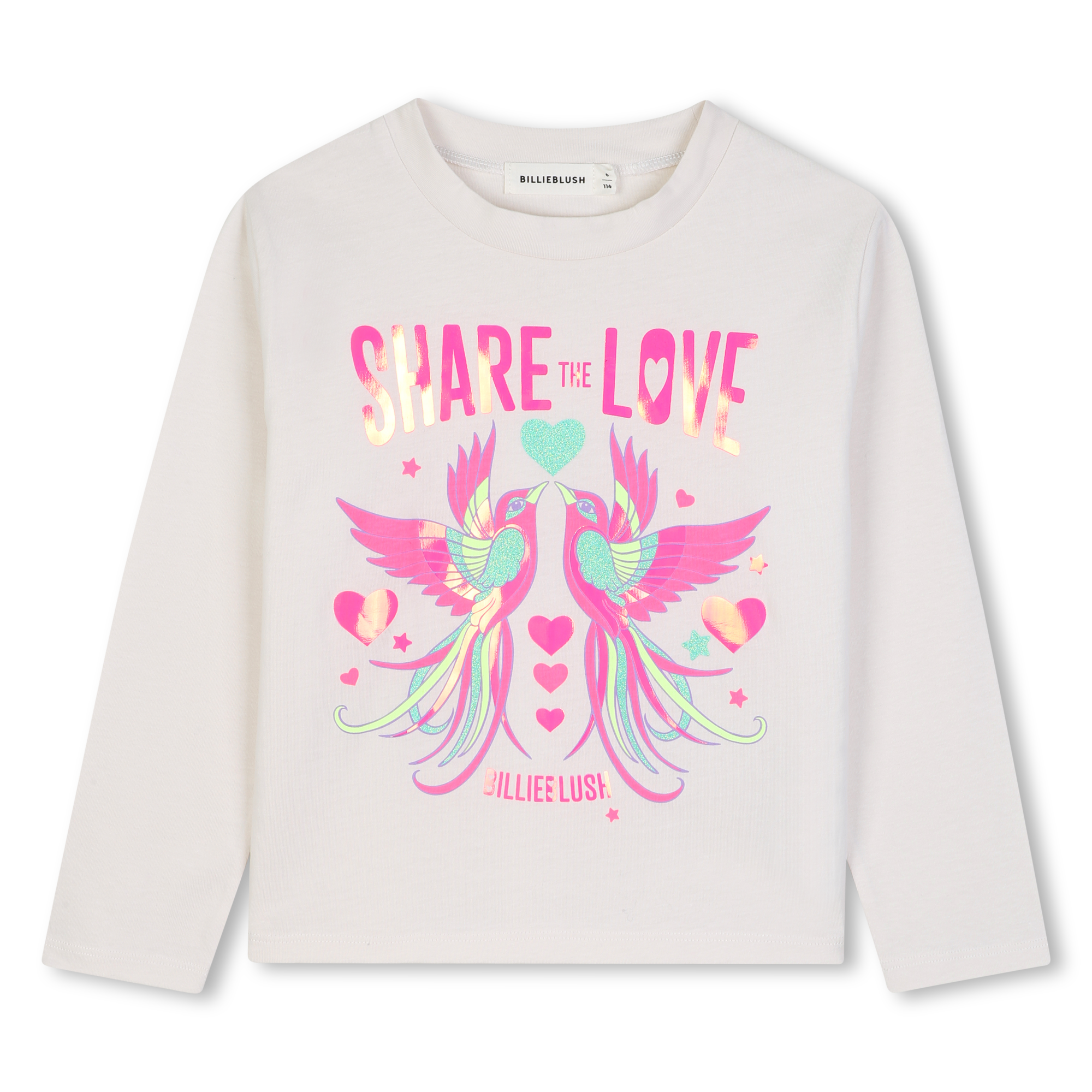 Billieblush - Tee-shirt Manches Longues - Rice - Fille - 6 Ans