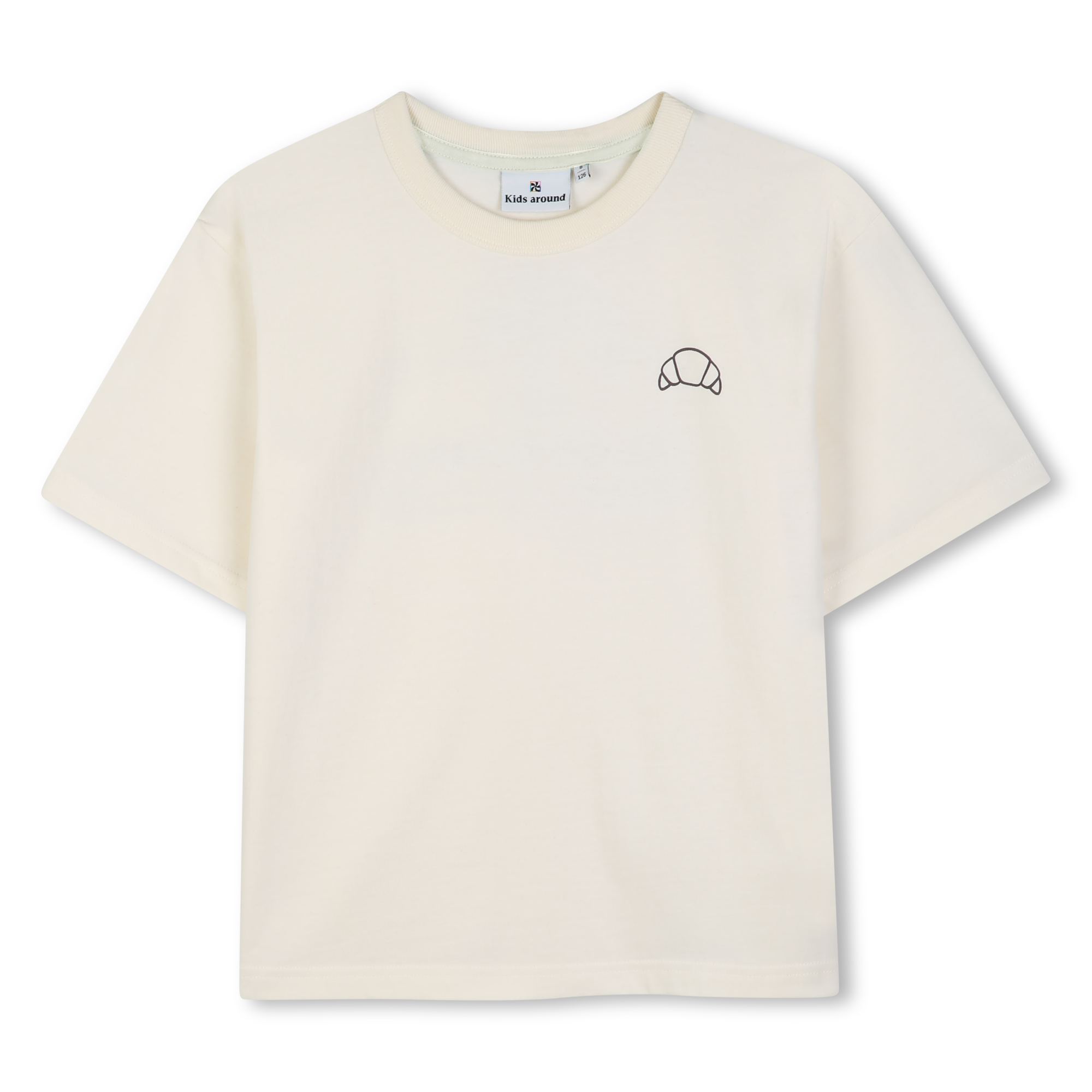 Kids Around - Tee-shirt Manches Courtes - Craie - Garçon - 4 Ans Kids Around - Tee-shirt Manches Courtes - Craie - Garçon - 4 Ans
