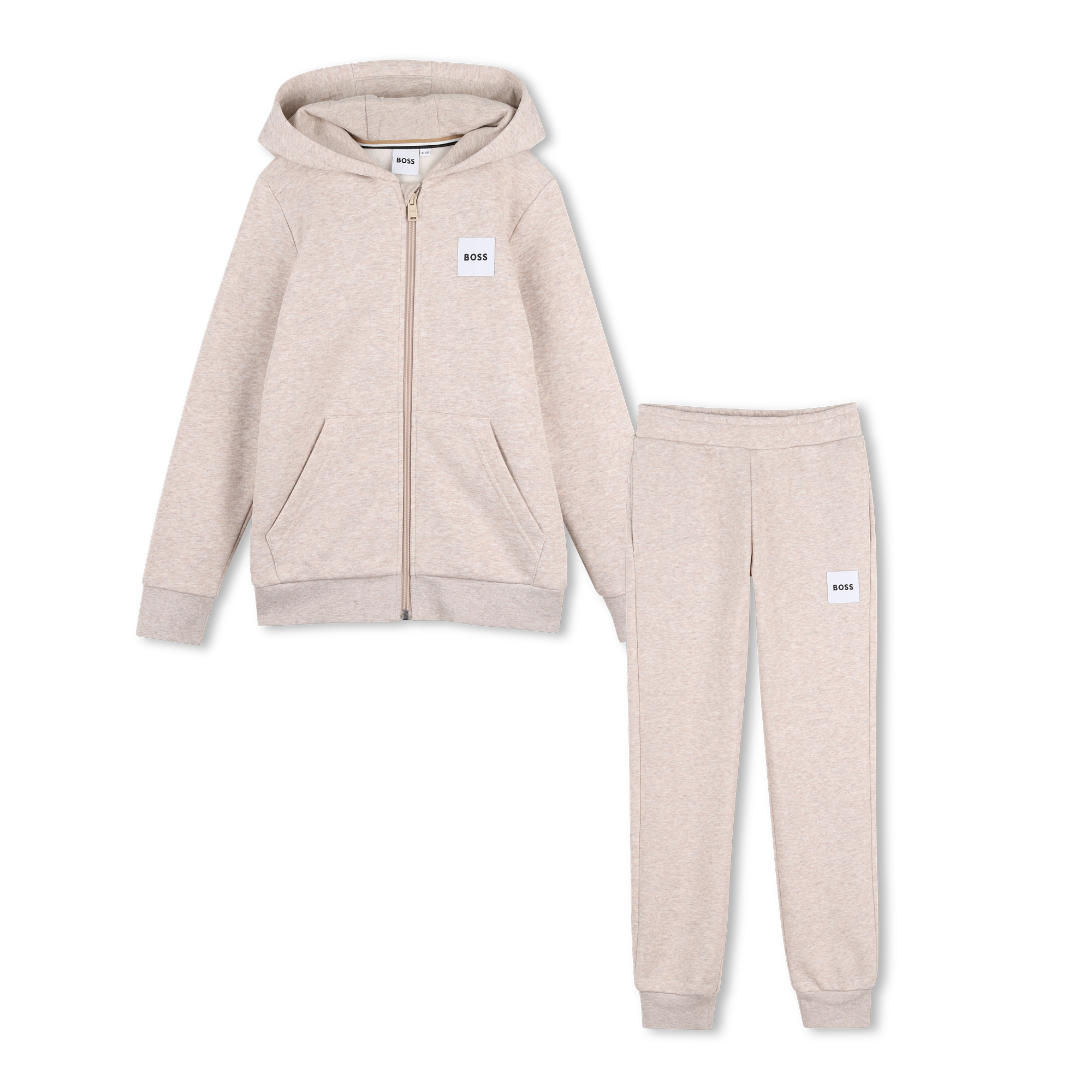Boss - Ensemble Jogging - Ecru Chine - Garçon - 4 Ans