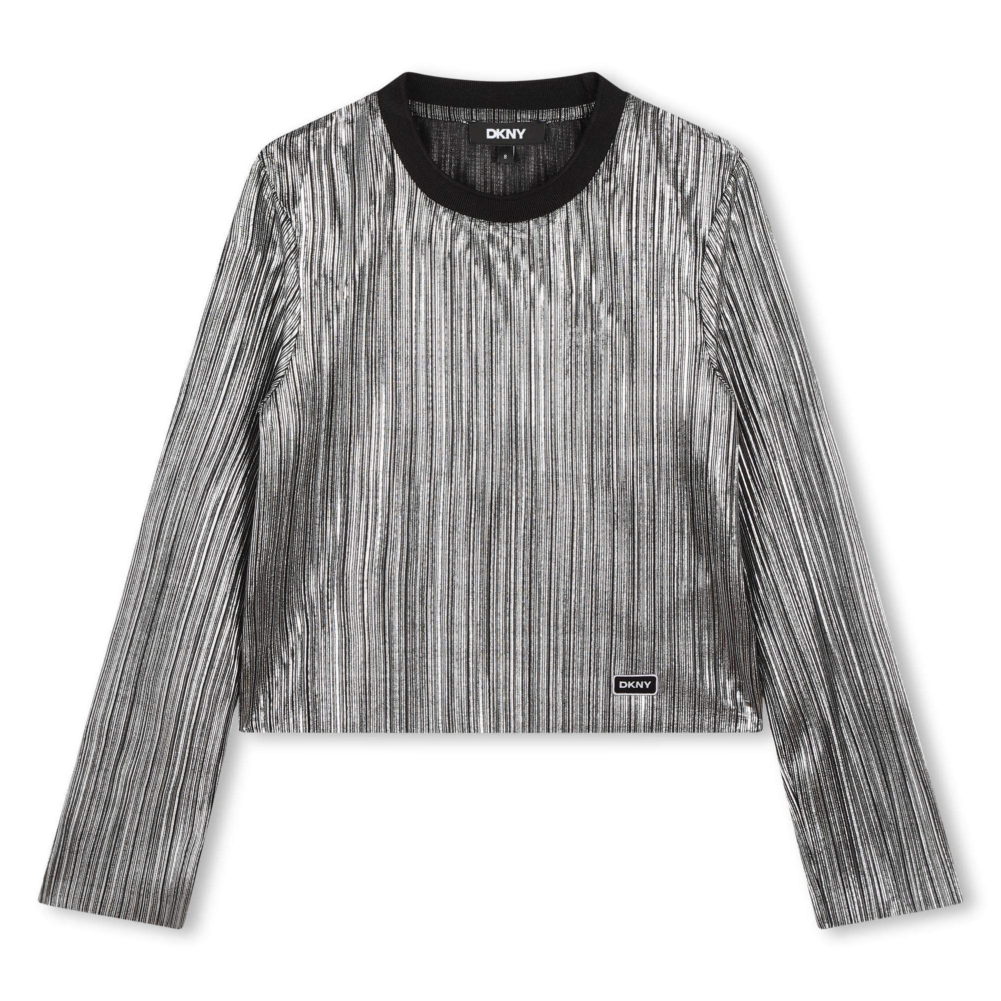 Dkny+-+T-shirt+à+Manches+Longues+-+Fille+-+Taille+6+ans+-+Silver+-+Kids+Around