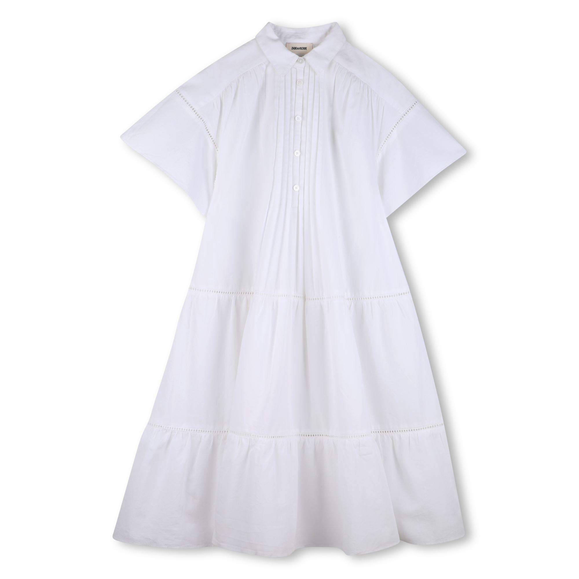 Zadig & Voltaire - Robe Longue - Blanc - Fille - 6 Ans
