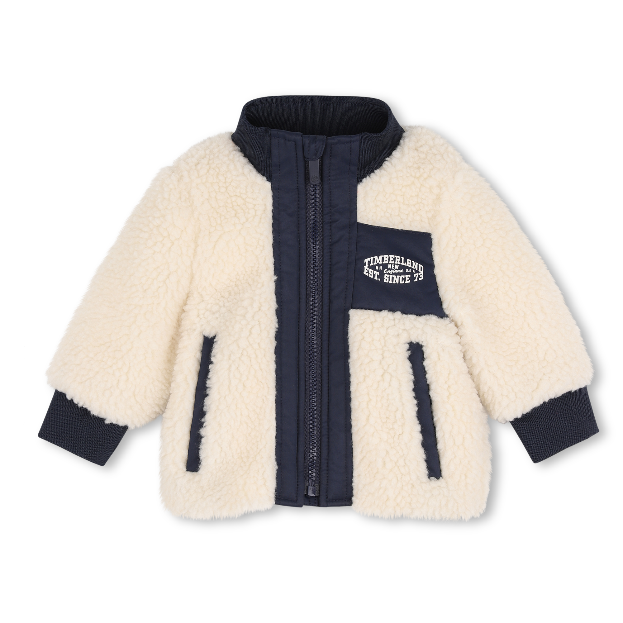 Timberland - Cardigan En Polaire Duveteuse - Ivoire - Garçon - 18 Mois