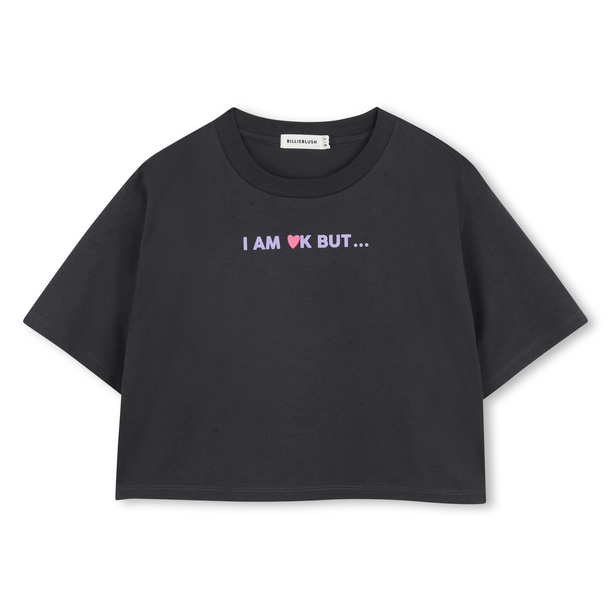 Billieblush - Tee-shirt Manches Courtes - Dark Grey - Fille - 8 Ans