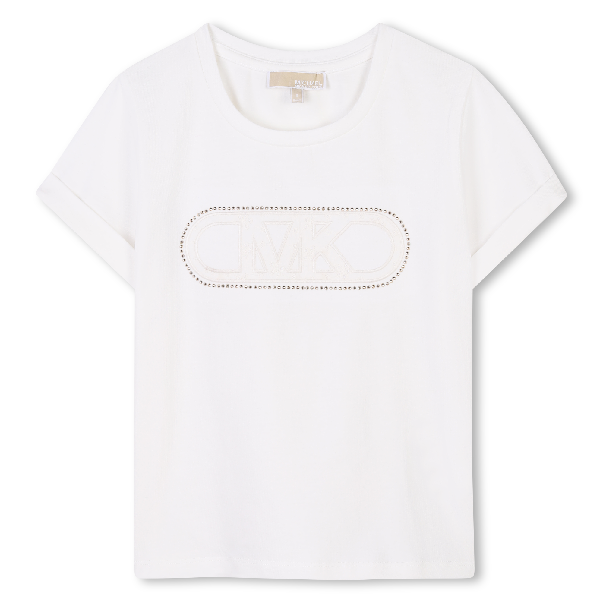 Michael+Kors+-+T-shirt+De+Ceremonie+-+Fille+-+Taille+4+ans+-+Blanc+-+Kids+Around