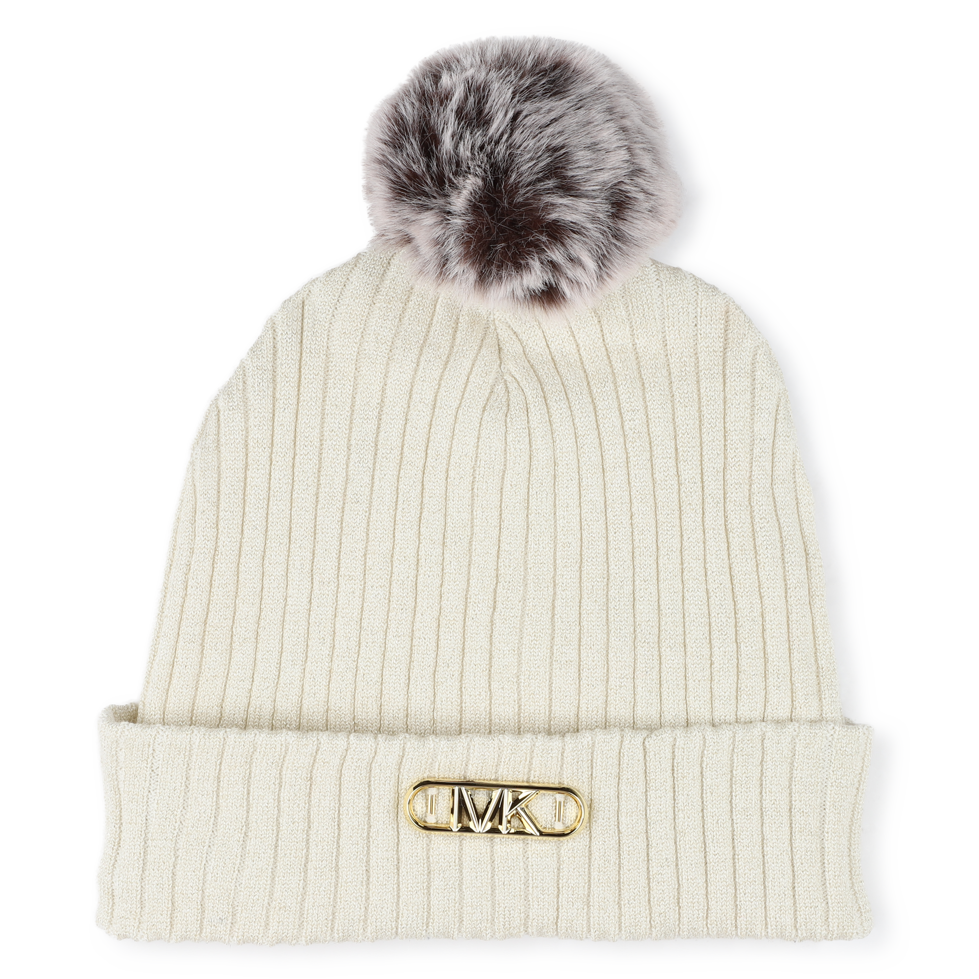 Michael+Kors+-+Bonnet+à+Pompon+-+Fille+-+Taille+T2+-+Aspen+Gold+-+Kids+Around