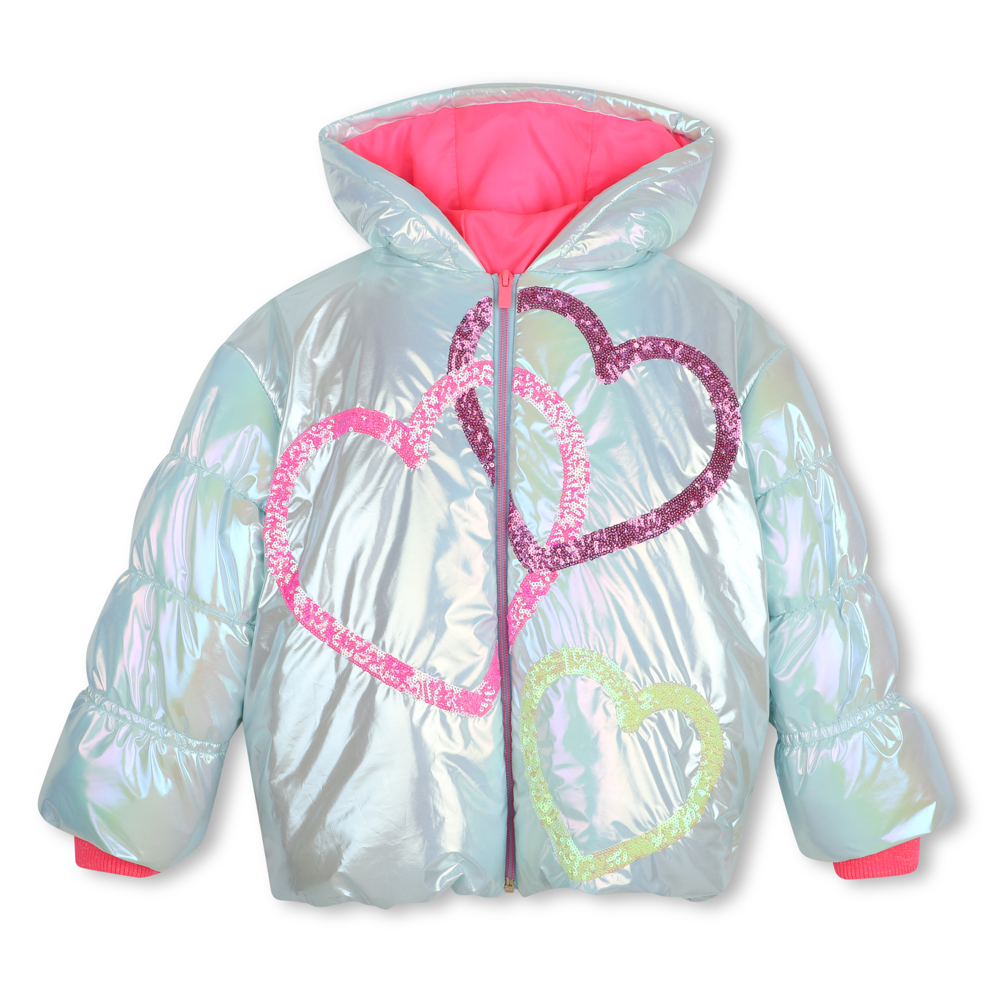 Billieblush - Doudoune À Capuche - Mineral Blue - Fille - 10 Ans