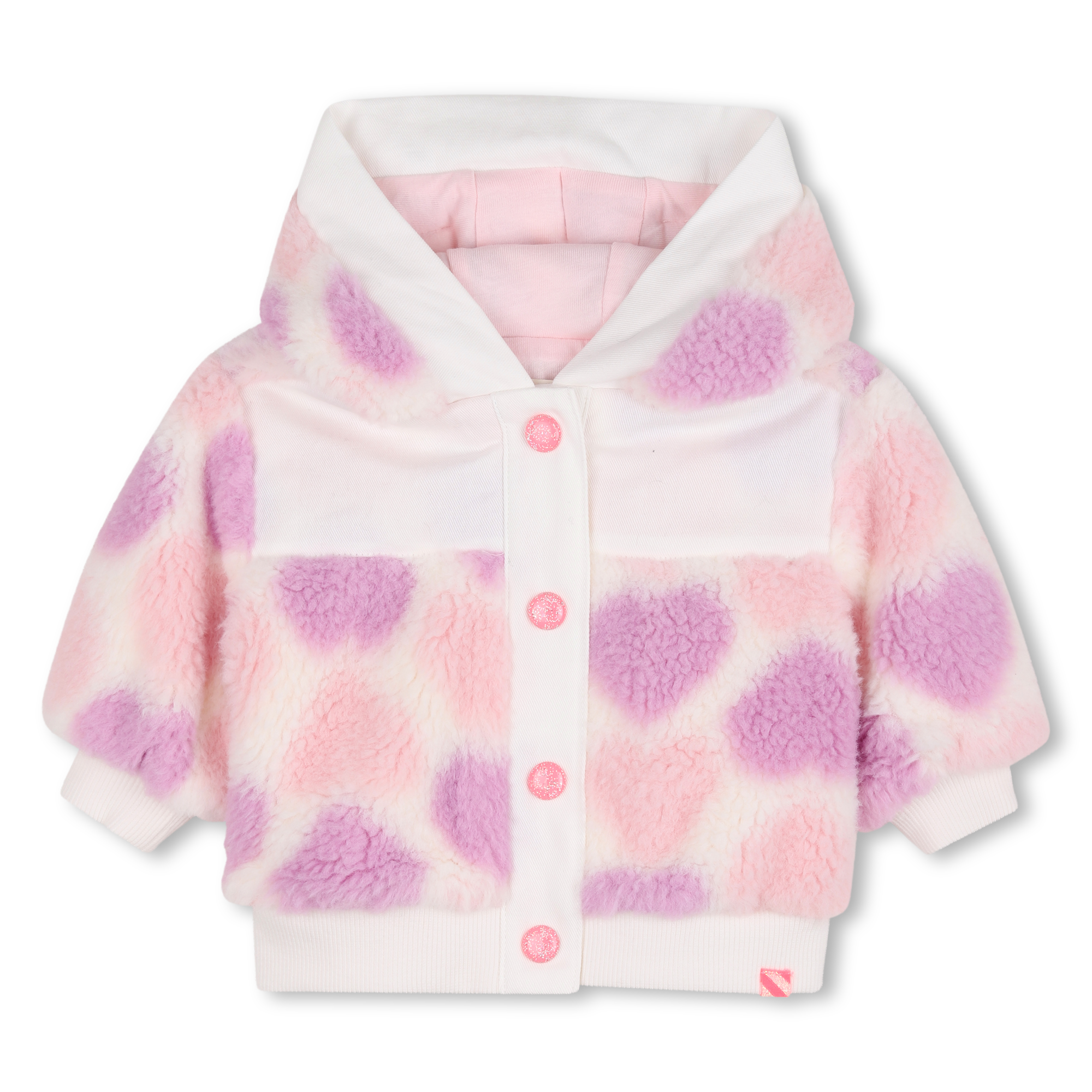 Billieblush - Manteau Imprimé Coeur - Rice - Fille - 12 Mois Billieblush - Manteau Imprimé Coeur - Rice - Fille - 12 Mois