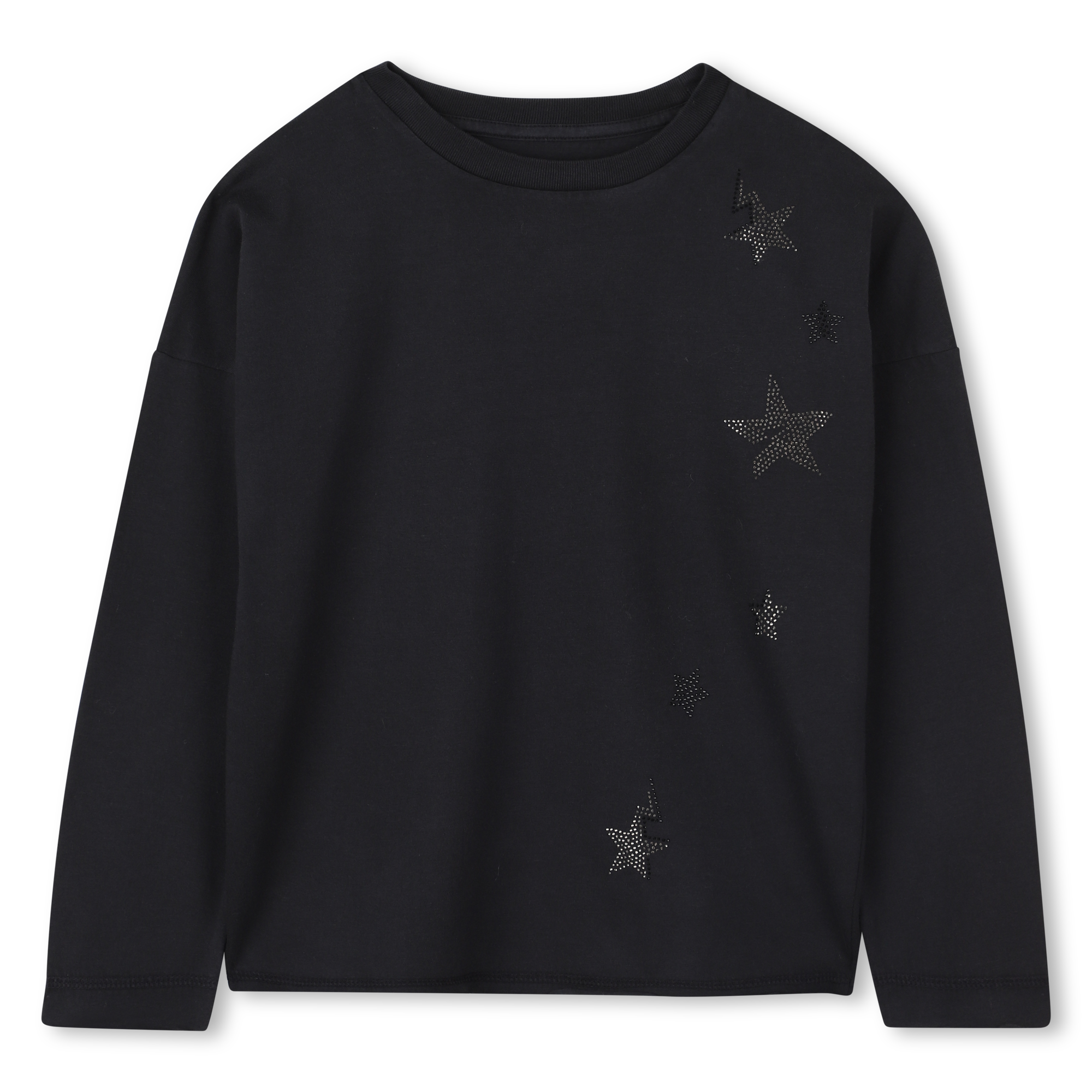 Primary Kids The Henley Manches Longues Noir - 100% Coton, Taille 8/9 Ans, Neuf
