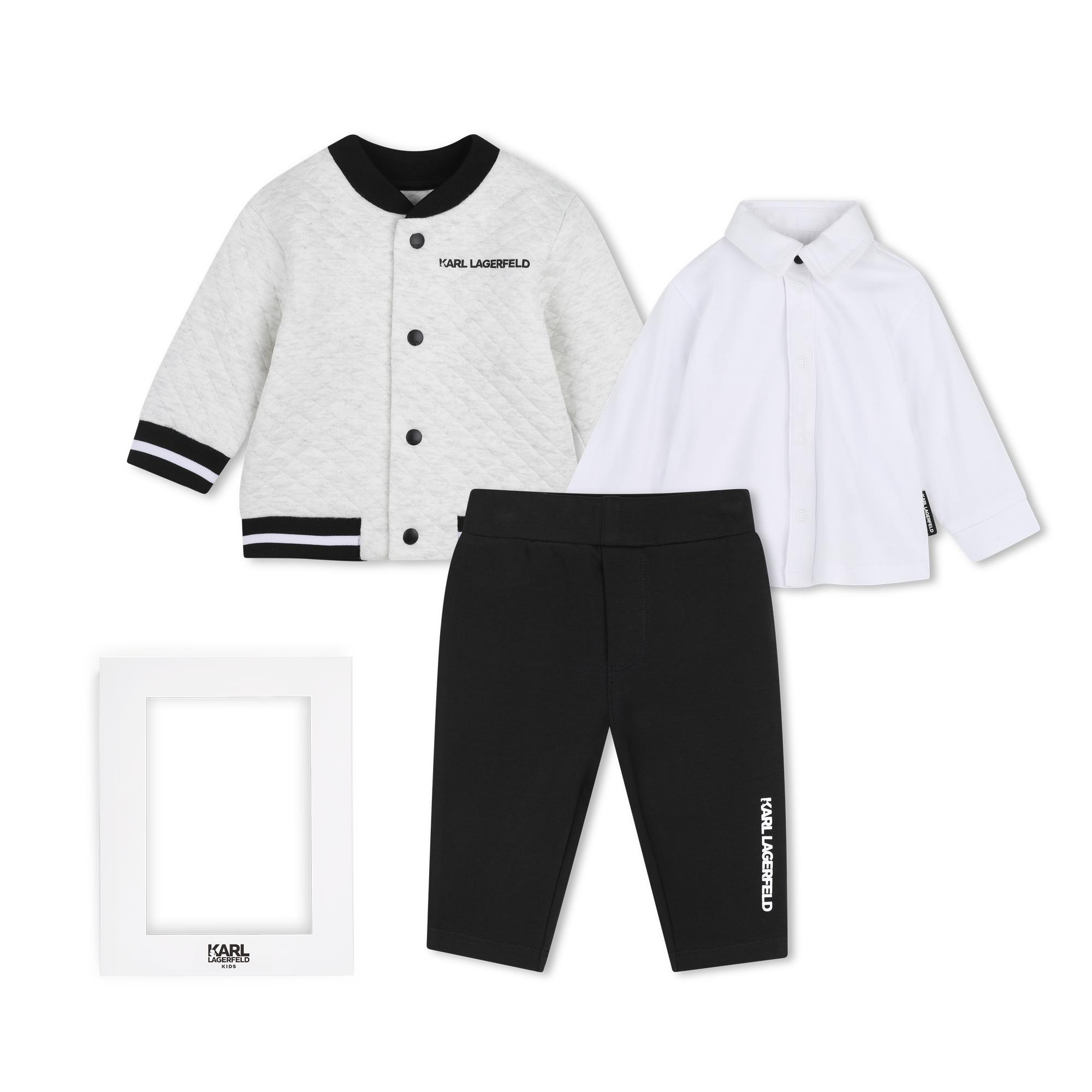 Karl Lagerfeld Kids - Ensemble Jogging - Noir Gris - Garçon - 18 Mois