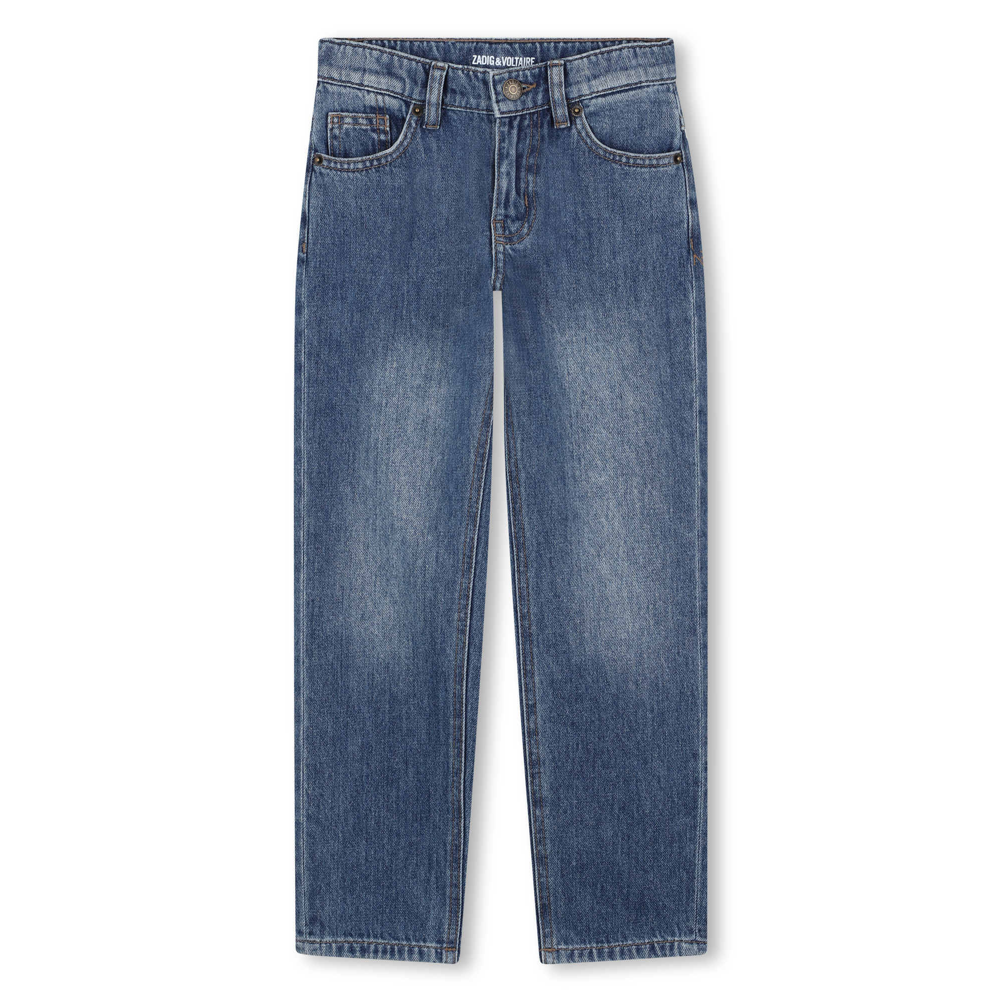 Zadig & Voltaire - Jean Coupe Droite - Brossage+stone Pousse - Garçon - 14 Ans Zadig & Voltaire - Jean Coupe Droite - Brossage+stone Pousse - Garçon - 14 Ans