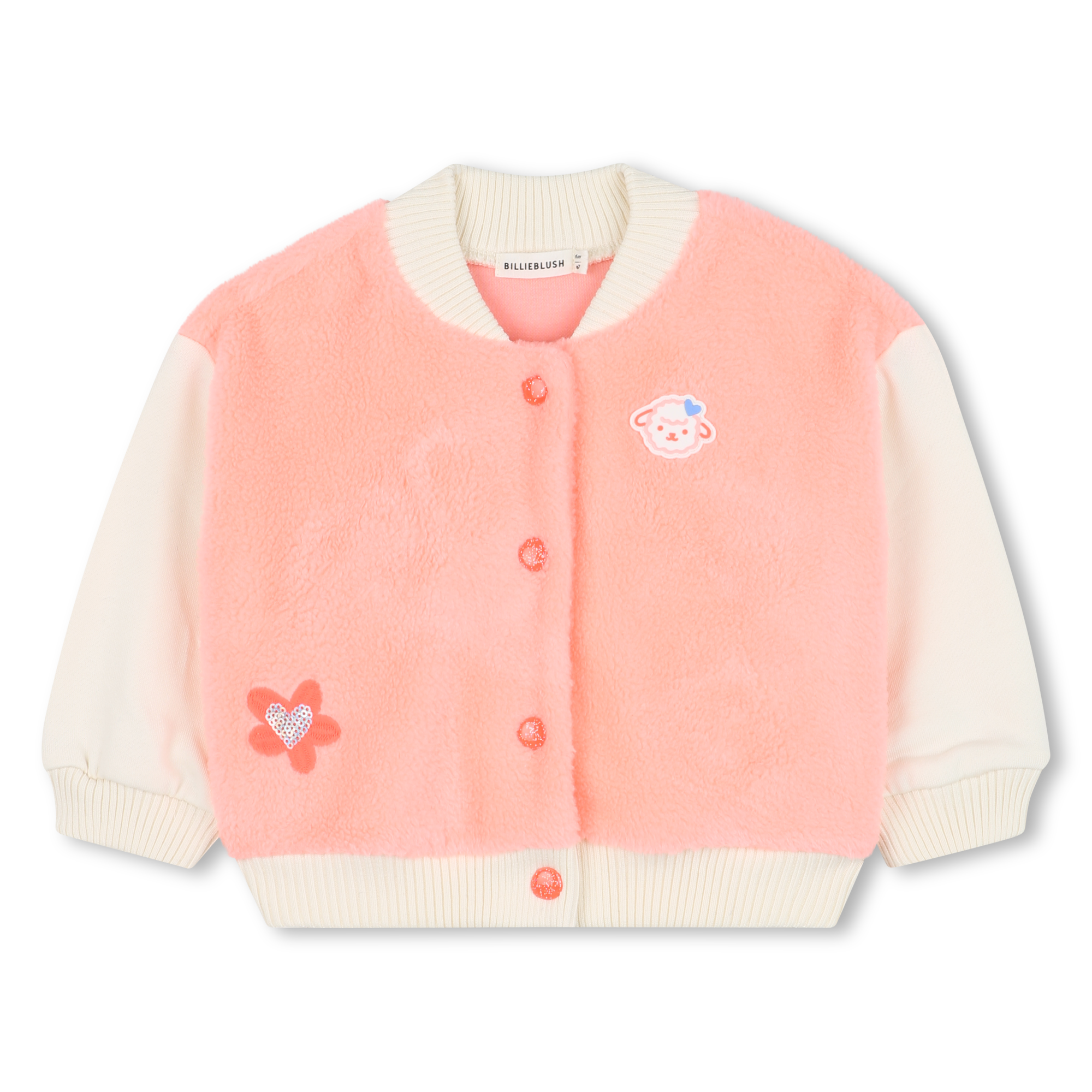 Billieblush - Cardigan En Polaire - Ecru Rose - Fille - 18 Mois
