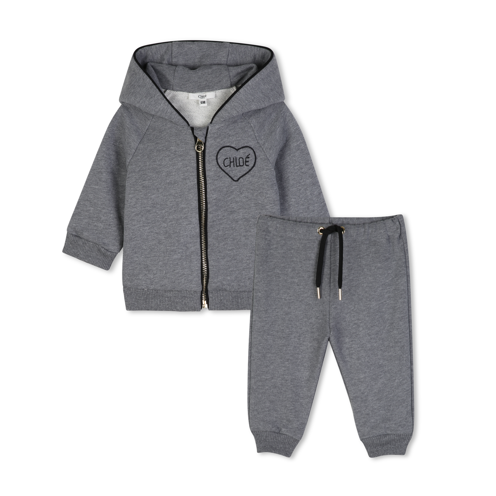 Chloe - Ensemble Jogging - Gris Chine - Fille - 6 Mois