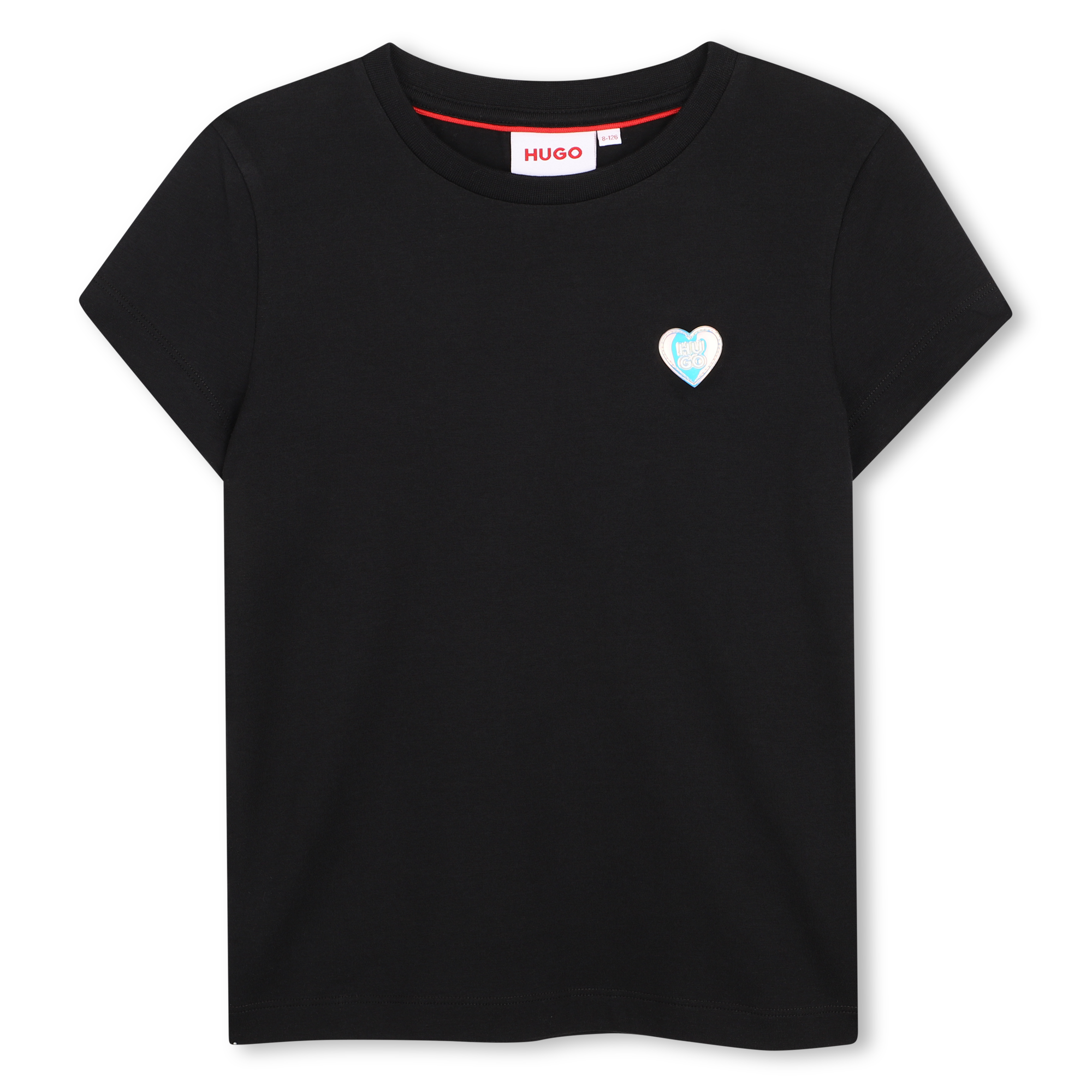 Hugo - Tee-shirt Manches Courtes - Black - Fille - 16 Ans
