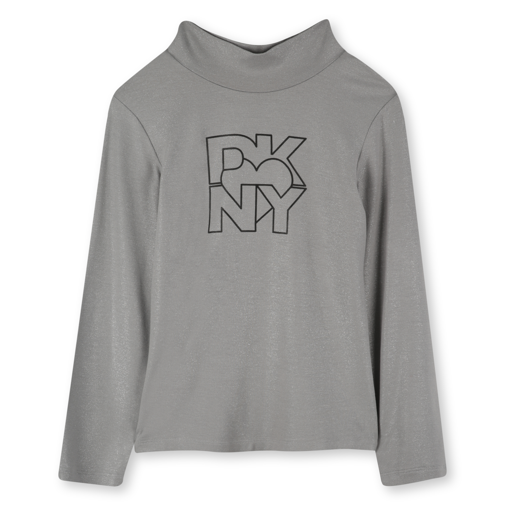 Dkny+-+T-shirt+à+Col+Roule+-+Fille+-+Taille+10+ans+-+Silver+-+Kids+Around