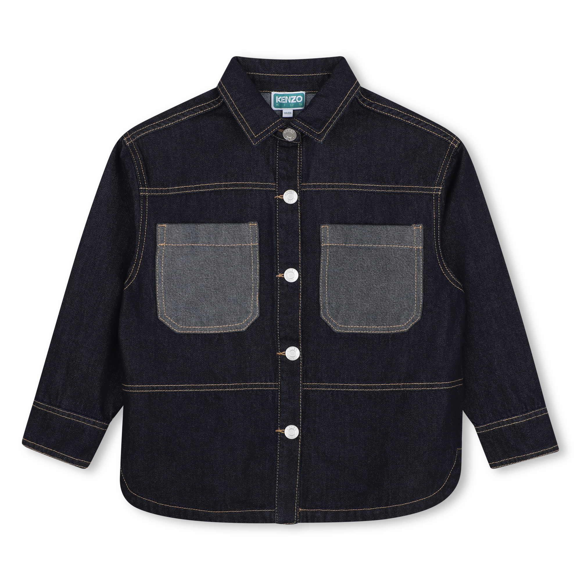 Kenzo Kids - Chemise En Jean - Denim Brut - Garçon - 8 Ans