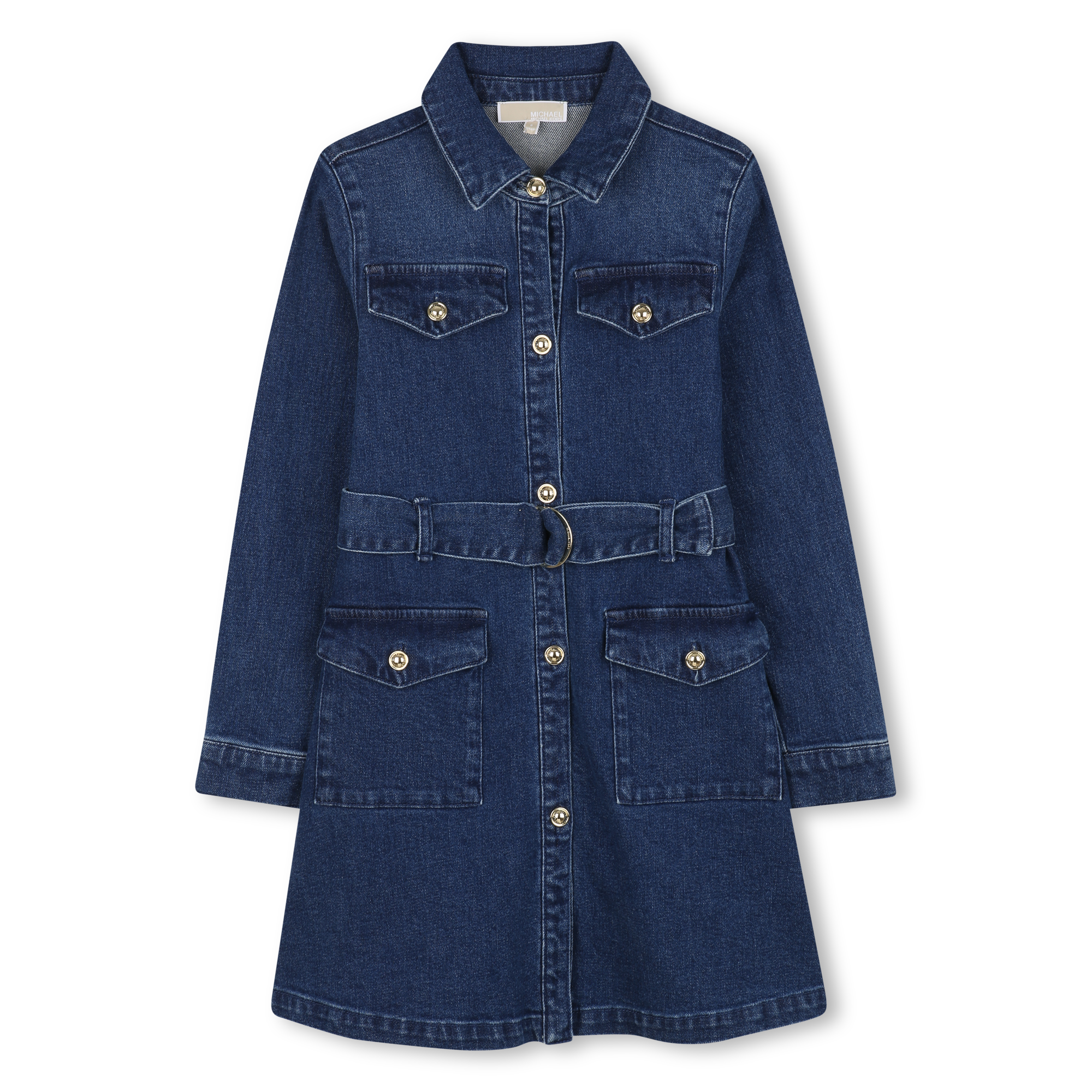 Michael+Kors+-+Robe+En+Denim+-+Fille+-+Taille+4+ans+-+Bleu+-+Kids+Around