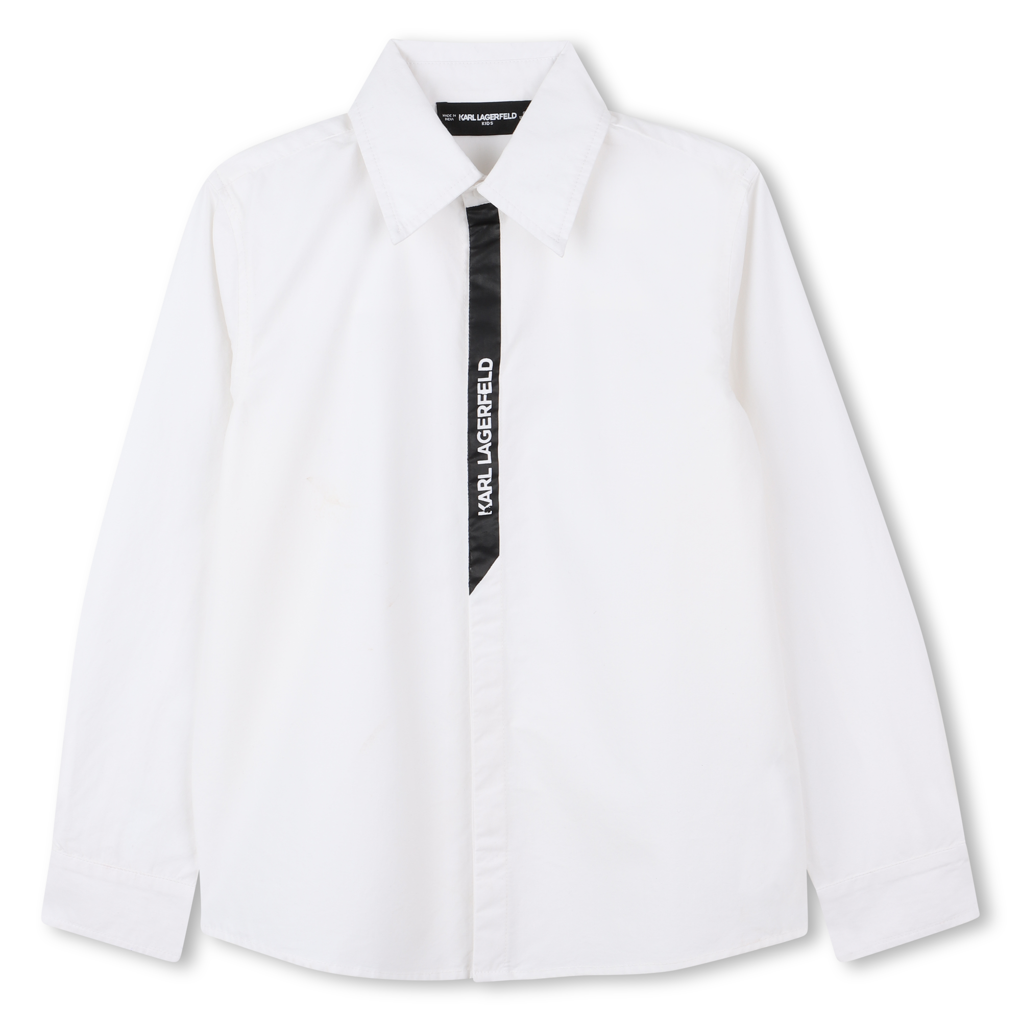 Karl+Lagerfeld+Kids+-+Chemise+Manches+Longues+-+Garcon+-+Taille+4+ans+-+Blanc+-+Kids+Around
