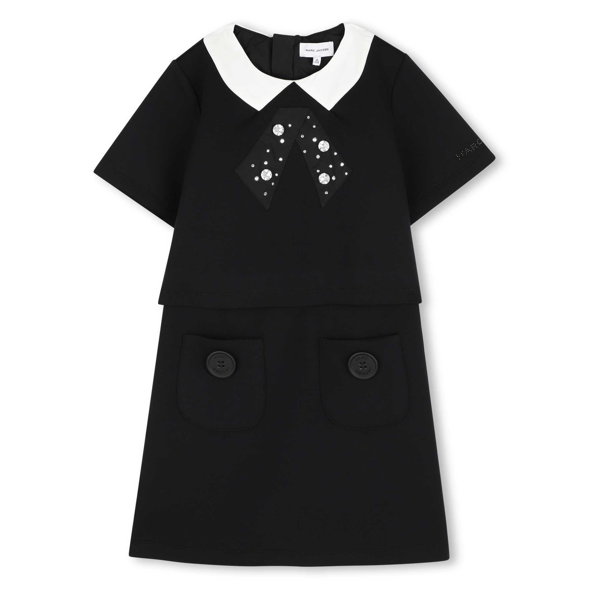 Marc Jacobs - Robe Manches Courtes - Black - Fille - +12 Ans