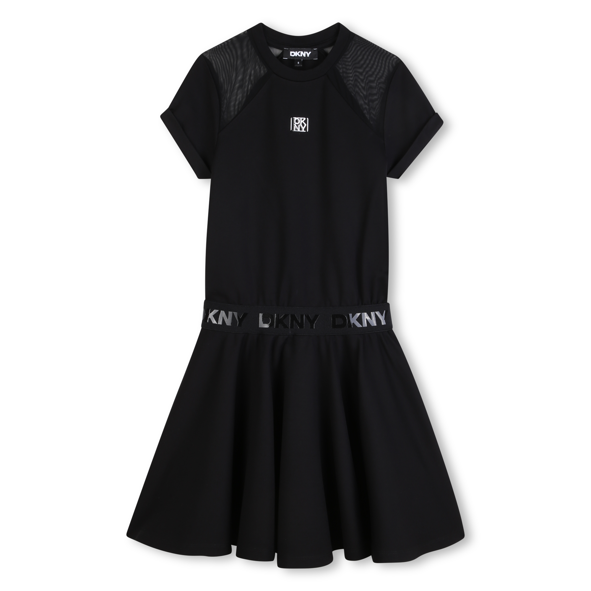 Dkny - Robe À Manches Courtes - Black - Fille - 4 Ans