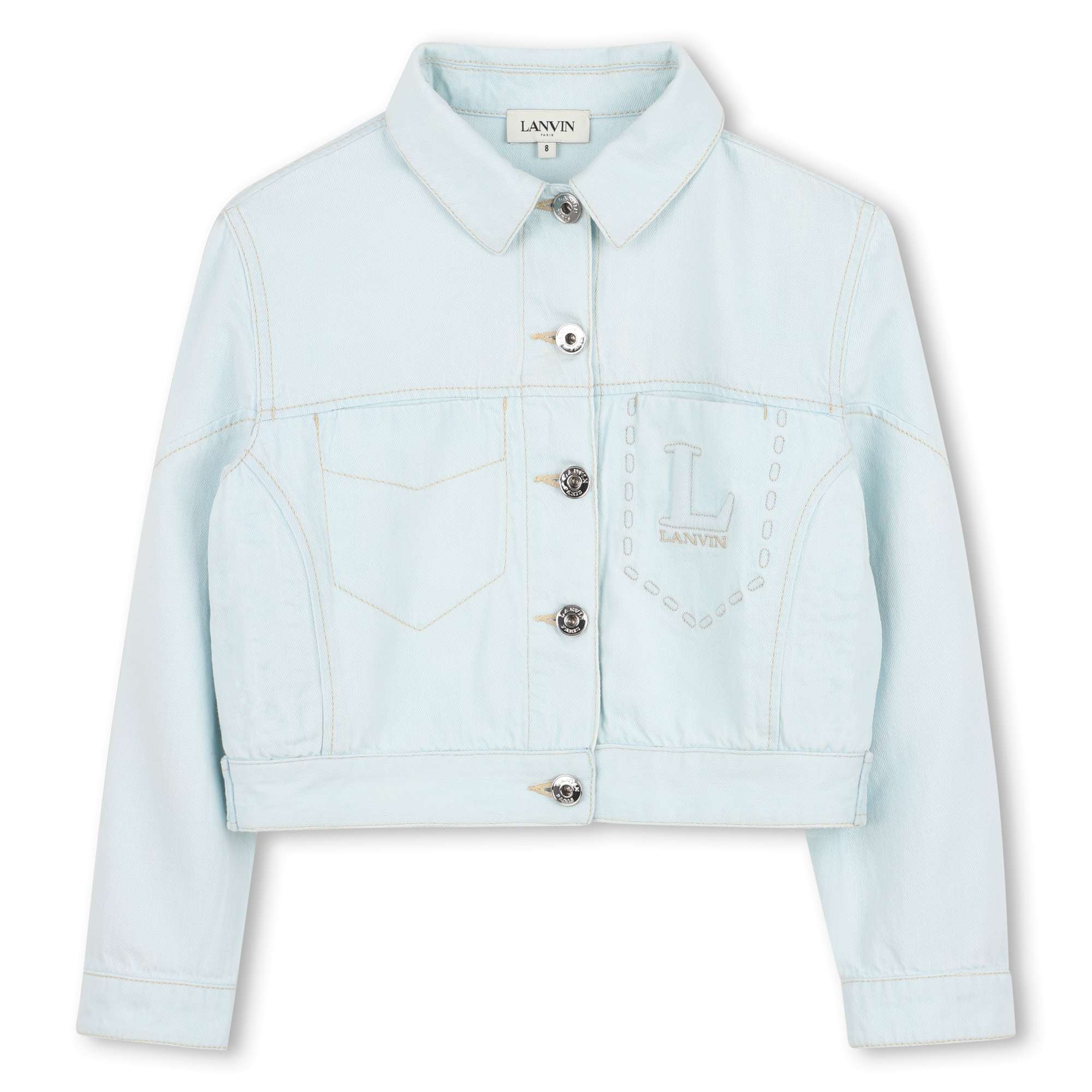 Lanvin - Blouson En Jean - Denim Light Blue - Fille - 16 Ans